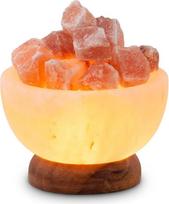 „Himalayan SALT DREAMS“ 4041678005153 Apšviesta druskos kristalų dubenėlė „Petite Round“, skersmuo 9 cm, aukštis apie 4 cm / su LED apšvietimu
