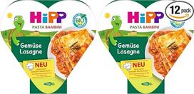 „HiPP Organic Pasta Bambini“ daržovių lazanija (6 x 250 g), maistas vaikams nuo 1 metų, vegetariškas, švelniai garintas, pritaikytas vaikų skoniui (2 vnt. pakuotė)