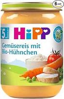 „HiPP“ daržovių ryžiai su ekologiška vištiena, 6 vnt. pakuotė (6 x 190 g)
