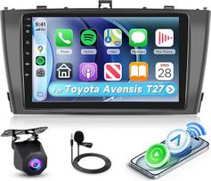 „Hodozzy“ 2 DIN automobilių radijas, skirtas „Toyota Avensis T27“ (2008–2015 m.) su „CarPlay“ ir DSP | 9 colių IPS jutiklinis ekranas su „Android Auto“, „MirrorLink“, „Bluetooth“, FM/RDS, SWC ir spalvotu apšvietimu