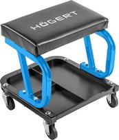 „Högert Technik“ – „Workshop Seat Mobile“ su įrankių dėklu; dirbtuvės taburetė; garažo taburetė; surinkimo taburetė; riedanti taburetė su ratukais ir lentynomis; maksimali apkrova – 130 kg