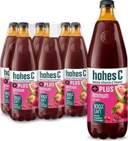 „hohes C PLUS Immune“ (6 x 1 l), 100 % sultys, vynuogės, granatai, greipfrutai, vitaminas C, cinko priedas, be pridėto cukraus, tinka veganams