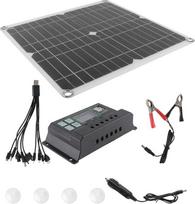 „Holibanna“ 200 W monokristalinio silicio saulės baterijų plokštė, 12 V saulės energijos įkrovimo rinkinys, 1 vnt., skirtas lauko veiklai, nešiojamas, lengvas, atsparus vandeniui