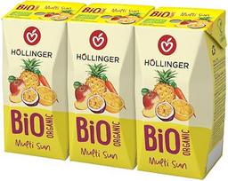 „Höllinger“ ekologiški mokykliniai sulčiai „Multi Sunrise“ 3 x 200 ml, 600 ml
