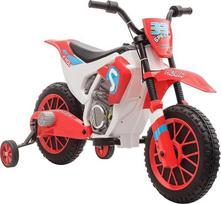 „HOMCOM“ elektrinis vaikų motociklas, 3–8 km/h, 2 pagalbiniai ratukai, nuo 3 metų