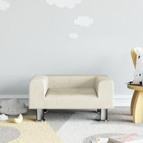 „Homgoday“ vaikų sofa, kreminė, 50 x 40 x 26,5 cm, aksominė sofa-lova, svetainės sofa, sofos, skirtos lauko ir sodo naudojimui, svetainės, terasos ir lauko baldai
