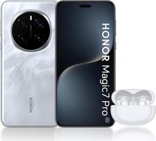„HONOR Magic7 Pro“ pilkos spalvos išmanusis telefonas su „Android“ 5G, 12GB + 512GB, 6,8 colių AMOLED ekranas, 5270 mAh baterija, „HONOR Choice X5 Pro“ (baltos spalvos), su belaidėmis ausinėmis – prancūziška versija [Išskirtinai iš
