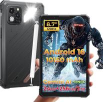 „HOTWAV R11 Pro 2026“ lauko planšetinis kompiuteris, 8,7 colio ekranas, „Android 16“, 24GB + 256GB / 2 TB, 10150 mAh | Kompaktiškas planšetinis kompiuteris su rašikliu, 64 MP + 16 MP, 120 Hz / IP68 / IP69K / MIL-STD-810H atsparus smūgiams / 20 W greitas