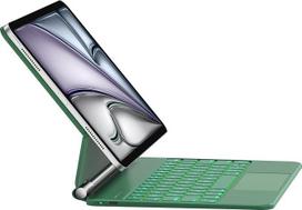 „HOU“ klaviatūros dėklas, skirtas „iPad Air“ 11", „Air“ 5-osios ir 4-osios kartos bei „iPad Pro“ 11" 1-osios, 2-osios, 3-osios ir 4-osios kartos modeliams | 135° pakreipimo kampas, sklandžiai veikiantis AG stiklo jutiklinis pultas, 12 klavišų kombinacijų,