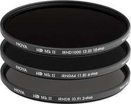 „HOYA“ neutralaus tankio filtrų rinkinys HD MkII IRND8/64/1000, skersmuo 49 mm, 3 vnt. pakuotė