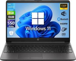 „HP 250 G9“ nešiojamasis kompiuteris su „Intel N4500“ procesoriumi, 15,6 colių HD ekranu, 8GB DDR4 RAM, 256GB NVMe SSD ir „Windows 11 Pro“