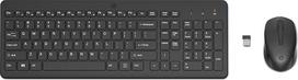 „HP 330“ belaidžio klaviatūros ir pelės rinkinys, „F12“ funkciniai klavišai, 2,4 GHz belaidis ryšys su USB raktu, ergonomiškas dizainas, 1600 DPI, šviesos diodų indikatoriai