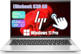 „HP Elitebook 830 G8“ verslo nešiojamasis kompiuteris su jutikliniu ekranu, 13,3 colių FHD (1920 x 1080), „Intel Core i7-1185G7“, 16GB RAM, 512GB SSD, QWERTY klaviatūra, „Windows 11 Pro“ (atnaujintas)