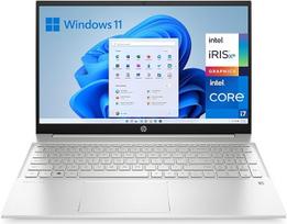 „HP Pavilion 15-eg3013ns“ 39,6 cm (15,6 colio) „Full HD“ ekranas, „Intel Core i7-1355U“ procesorius, 16GB RAM, 512GB SSD, „Intel Iris Xe Graphics“ vaizdo plokštė, „Windows 11 Home“, sidabrinė ispanų kalbos QWERTY klaviatūra