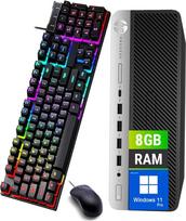 „HP ProDesk 600 G3“ SFF stalinis kompiuteris, „Intel Core i5-6500“ 3,2 GHz, 8GB RAM, 256GB SSD, HDMI, QWERTY klaviatūra, pelė, USB WiFi, „Windows 11 Pro“ (atnaujintas)