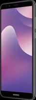 „Huawei Y7“ išmanusis telefonas (15,2 cm / 5,99 colių „FullView“ ekranas, 16GB vidinė atmintis, dvi SIM kortelės, „Android 8.0“) Juodas