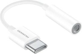 „Huawei“ USB-C į 3,5 mm ausinių / garso lizdo adapteris – baltas