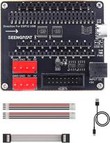 „HUB75“ RGB matricos adapterio plokštė, skirta „ESP32-S3-DevKitC-1“ ir „ESP32-DevKitC V4“, RGB LED matricos skydelio sąsajos plokštė, dvigubas maitinimo įėjimas: USB Type-C 5 V/4 A arba DC-044 5 V/8 A, dvi VH-4P 5 V išėjimų jungtys