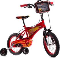 „Huffy Disney Cars“ 14 colių vaikų dviratis + pagalbiniai ratukai berniukams ir mergaitėms nuo 4 iki 6 metų – „Lightning McQueen“ stiliaus
