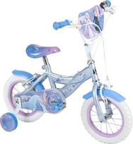 „Huffy Disney Frozen“ dviratis, 12", 14", 16" vaikų dviratis, 3–9 metų amžiaus vaikams, dvigubi slydimo stabdžiai, nuimami pagalbiniai ratukai, reguliuojama sėdynė, mėlynos spalvos