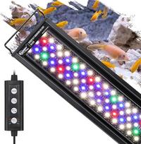 „hygger“ akvariumo apšvietimas, akvariumo LED apšvietimas, 24/7 režimas (saulėtekis, dienos šviesa, mėnulio šviesa), reguliuojamas laikmatis ir šviesos ryškumas, su ištraukiamu laikikliu, 7 spalvos