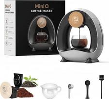 „i Cafilas“ elektrinis kavos aparatas, mini kavos virimo aparatas, skirtas maltai kavai, „Americano“ 2-in-1 mini kavos ir arbatos virimo aparatas, 120–240 ml (sidabrinė pilka)
