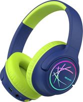 „iClever BTH18“ „Bluetooth“ ausinės vaikams su LED lemputėmis, ultralengvos, skirtos kelionėms | „SafeSound Tech“, 43 val. grojimo laikas, stereo garsas, USB-C įkrovimo jungtis, AUX laidas, patvarios ir patogios ausinės vaikams, skirtos planšetiniams komp