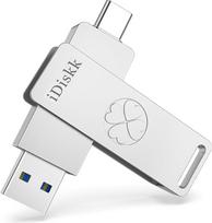 „iDiskk“ 512GB kietojo disko USB atmintinė, didelės spartos SSD iki 500MB/s, greitasis USB-C ir 2-osios kartos USB 3.2 USB atmintinė, „Photo Stick“ skirta „Type-C“ tipo „Android“ telefonams, „USB-C“ tipo „iPad“, nešiojamiesiems kompiuteriams/„Mac“ ir pl