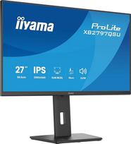 „iiyama Prolite XB2797QSU-B1“ 68,6 cm (27 colių) IPS LED monitorius, QHD, HDMI, DP, USB 3.2, USB-C, plonas korpusas, „Adaptive Sync“, aukščio reguliavimas, pasukimas, energijos vartojimo klasė D, juodos spalvos