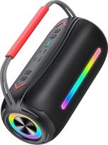 „IKT“ „Bluetooth“ garsiakalbis su nešimo rankena, 40 W muzikos grotuvas, „Bluetooth“ garsiakalbis su dviem žemų dažnių garsiakalbiais, IPX7 atsparumas vandeniui, RGB apšvietimas, TWS suporavimas, AUX jungtis, TF kortelė, tinka vakarėliams, naudojimui lauk