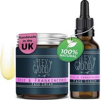 „Ilex Wood Rose & Frankincense“ dovanų rinkinys: kremas 60 ml + serumas 20 ml