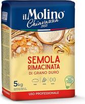 „il Molino Chiavazza“ kietųjų kviečių miltai „Semola Rimacinata di Grano Duro“ (Hartweizengrießmehl), 5 kg