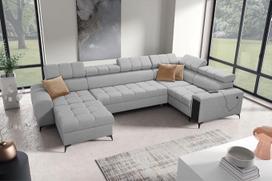 „IM SOFA“ „Greko IV Maxi“ U formos sofa su miego funkcija, kairė / dešinė pusė, spalvų pasirinkimas, aukščiausia kokybė