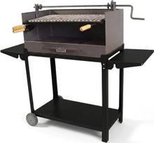 „Imex The Fox 71540“ – grilis su pakeltu metaliniu padėklu ir nerūdijančio plieno grotelėmis, 72 x 40 x 100 cm, juodos spalvos