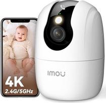 „Imou“ 4K stebėjimo kamera, vidaus WiFi kamera, skirta stebėjimui patalpose, 2,4 GHz/5 GHz WiFi, 360° kampas, skirta naminiams gyvūnams ir kūdikiams stebėti, su AI asmenų atpažinimu, automatiniu sekimu, naktinio matymo funkcija, dvipusis garso ryšys, sire