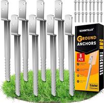 „Impact Sleeve Swing“ grunto tvirtinimo elementas, skirtas mediniams stulpams, 8 x 53 cm | 5 mm storio plienas, 60 μm karšto cinkavimo danga, atspari rūdims, su V formos dantukais, skirtas tvoroms, stoginėms, arkoms, žaidimų nameliams, žaidimų bokštams