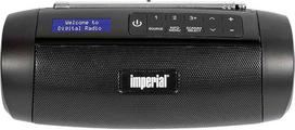 „Imperial DABMAN GO“ nešiojamas „Bluetooth“ garsiakalbis su radiju (DAB+/FM, baterija, 8 valandų grojimo laikas, IPX5 atsparumas vandeniui, 5 vatai) – juodos spalvos