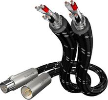 „inakustik“ 006050007 „Cable Audio 2“ XLR stereo kabelis, 0,75 m, skirtas garso šaltiniui, DAC, imtuvui, CD grotuvui, stiprintuvui, priešstiprintuvui, mikšeriui, juodos ir sidabrinės spalvos