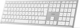 „Inateck“ „Bluetooth“ klaviatūra „Mac“, belaidė klaviatūra su 3 „Bluetooth“ kanalais, „QWERTZ“ išdėstymu, tyliomis klavišomis, AI funkcija, suderinama su „MacBook Pro“/„Air“, „iMac“, „iMac Pro“, „Mac Mini“, „iPad“