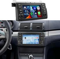 „Inefala“ 4+64G automobilių radijas, skirtas „BMW E46“ (1999–2004 m.) su „Android 15“ operacine sistema, 7 colių „In-Cell“ ekranu, belaidžiu „CarPlay“ ir „Android Auto“, „Mirror Link“, radiju, FM/RDS, GPS, „Wi-Fi“, „Bluetooth“ ir SWC