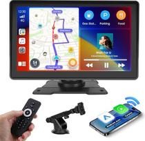 „Inefala“ 7 colių belaidis „CarPlay“ automobilinis ekranas, „CarPlay“ ir „Android Auto“ suderinamas nešiojamas jutiklinis ekranas, „MirrorLink“, ekvalaizerio nustatymai, nuotolinio valdymo pultas, FM/TF/USB