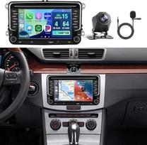 „Inefala“ automobilių radijas, skirtas „VW Golf 5“, „6“, „T5“, „Polo 6r“, „Caddy“, „Passat“, „Seat“ ir „Skoda“ | „Android“ 15,4+64G, 7 colių „Incell“ jutiklinis ekranas su „CarPlay“ ir „Android Auto“, navigacija, GPS, „Wi-Fi“, FM/RDS,„Bluetooth“ 5.0, ekva