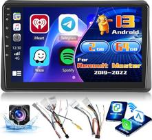„Inefala“ radijas, skirtas „Renault Master“ (2019–2022 m.) modeliams, su „Android 15“, 2+64GB atmintimi, belaidžiu „CarPlay“, „Android Car“ sistema, 10,1 colio ekranu su ekvalaizeriu, 26UI sąsaja, FM, RDS, GPS, „Bluetooth“, „Wi-Fi“, SWC ir AHD atbulinės