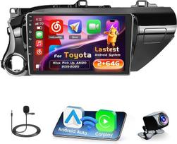 „Inefala“ radijas, skirtas „Toyota Hilux“ pikapui AN120 (2015–2020 m.), su „Android 15“, 2+64 G atmintimi, belaidžiu „CarPlay“ ir „Android Auto“, 10,1 colio ekranas su ekvalaizeriu, 26UI, FM, RDS, GPS, „Bluetooth“, „Wi-Fi“, SWC, AHD galinio vaizdo kamera