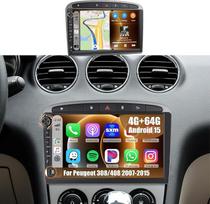 „Inefala“ „Android 15“ automobilių radijas, skirtas „Peugeot 308/408“ (2007–2015 m.) | 4G + 64G, 9 colių „In-Cell“ jutiklinis ekranas su „CarPlay“ ir „Android Auto“, navigacija, GPS, „Wi-Fi“, FM/RDS,„Bluetooth“ 5.0, ekvalaizeris, SWC, atbulinės eigos kame