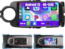 „Inefala“ „Android 15“ automobilių radijas, skirtas „Toyota Yaris“ (2012–2017 m.) | 4G + 64G, 9 colių „In-Cell“ jutiklinis ekranas su „CarPlay“ ir „Android Auto“, navigacija, GPS, „Wi-Fi“, FM/RDS, „Bluetooth 5.0“, ekvalaizeris, SWC,atbulinės eigos kamera,