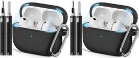 „Inesore“ dėklas, suderinamas su „AirPods Pro 3“ – magnetinis, juodas (2 vnt. rinkinys)