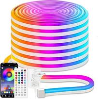 „iNextStation“ 24 V, 15 m RGB neoninė LED juosta su programėle ir nuotolinio valdymo pultu