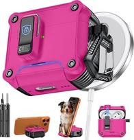 „Inesore“ „Dual-Lock“ dėklas, suderinamas su „AirPods 5“ ir „AirPods 4“ (magenta spalvos)