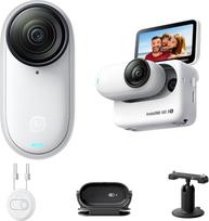 „Insta360 GO 3S“ 128GB balta mini kamera, 4K, nešiojama, filmavimas be rankų, POV vaizdai, 140 min. baterijos veikimo laikas, atspari vandeniui iki 10 m, tvirtinama bet kur, dirbtinio intelekto stabilizavimas, „Find My“ funkcija, skirta vlogams ir lauko